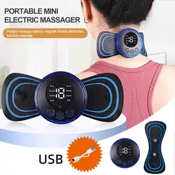 8 Modes Mini Massager Machine Pain Relief Therapy Device 8 Modes Low Frequency Full Body Pain Relief Therapy Massager Machine