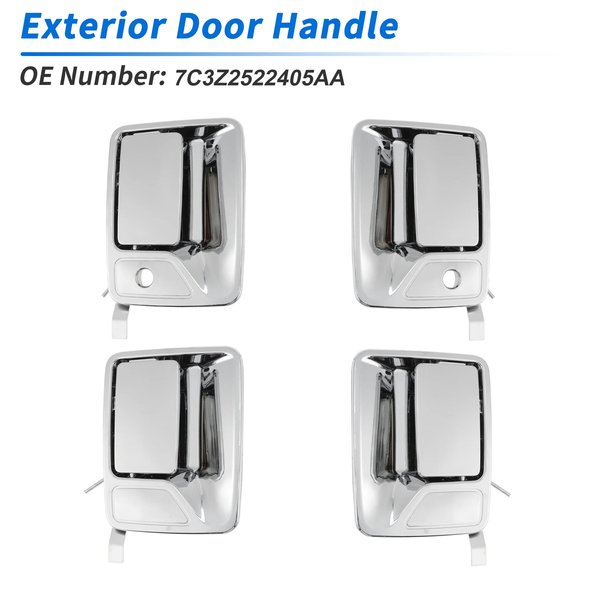 

UXCELL хромированный комплект внешних дверных ручек для Ford F250 F350 F450 F550 1999-2016 для Ford Excursion 2000-05 внешние дверные ручки