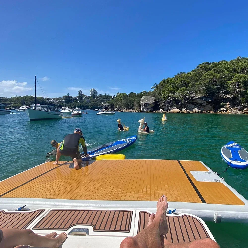 

Inflatable Floating Island, Yacht,Water Platform, Outdoor Sports, Rafting Trip, Portable And Foldable, Made Of PVC, Paddleboards