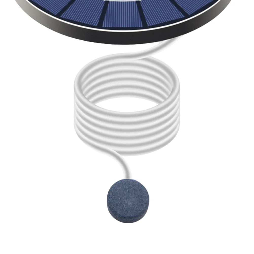 Solar Floating Pond Aerator Bubble Oxygenator with Air Hose and Bubble Stone Fish Tank Oxygenator Auto Off for Birdbath