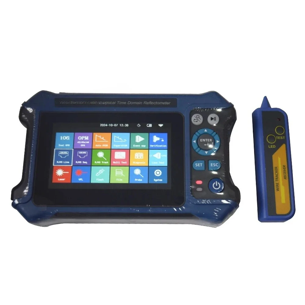

16 in 1 Mini OTDR with Touch Screen 1310 1550 28/26db 4.3 Inch Fiber Optic with OTDR with VFL OLS OPM