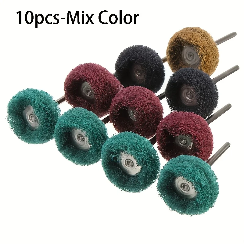 5-50 Stück Mini-Bohrer-Schleifbürsten-Set, Nylon-Polierscheiben, Rotationswerkzeug-Zubehör zur Rostentfernung – Detail 8
