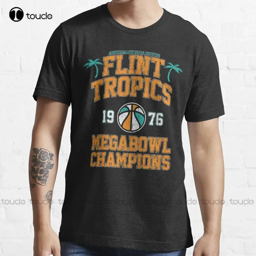 Flint Tropics Megabowl Championships T-Shirt College T Shirts Custom Aldult Teen Unisex Fashion Funny New Xs-5Xl Fashion Funny