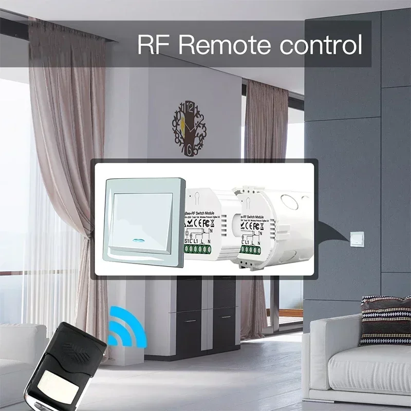 

Модуль умного выключателя света ZigBee 3, беспроводные дистанционные переключатели Tuya Smart Life, голосовое управление, работа с Alexa Google Home