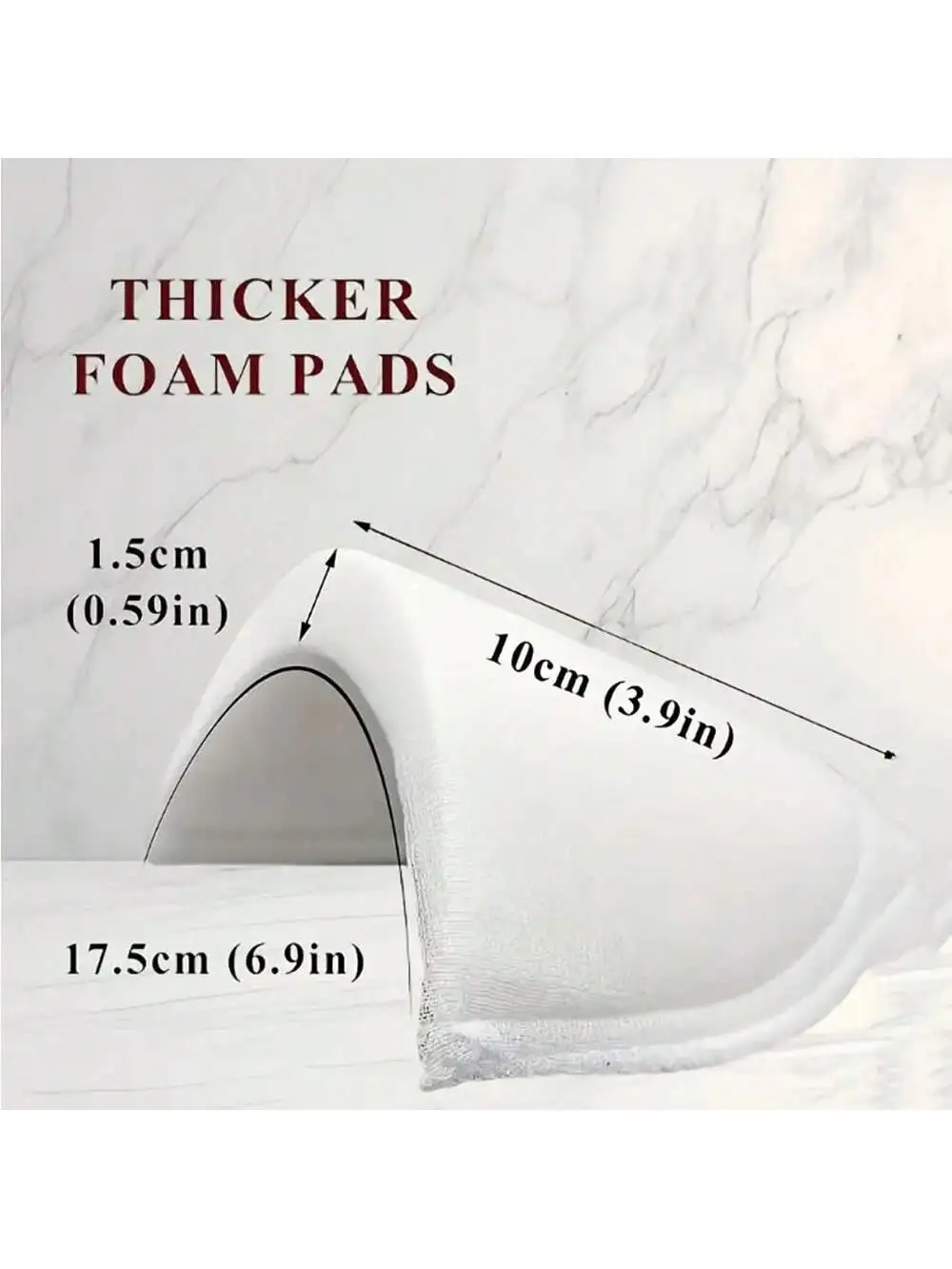 4er-Pack/8er-Pack Polyester-Schulterpolster, Unisex Gepolsterte Jacken-Nähzubehörteile, Aufnähbare Schulterpolster für Schneiderei und L – Detail 3