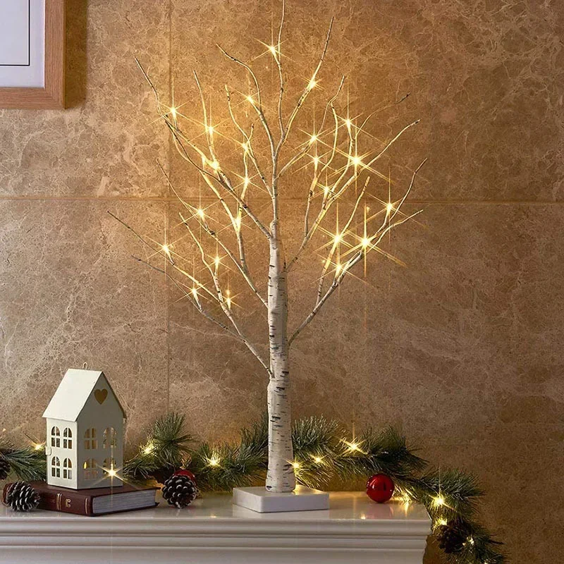 Christmas Tree LED New Year Xmas Party DIY Decorations Decorative Lights Festivals Indoor Event Scene Atmosphere Glow Trees Gift