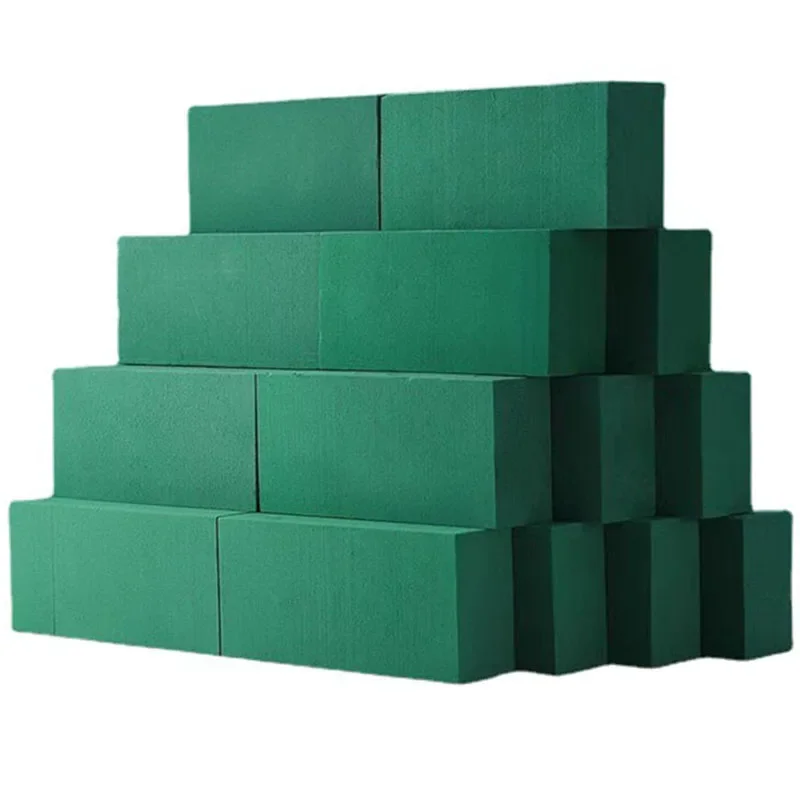 10Pcs Floral Foam Block DIY Flower Packing Green Styrofoam Bricks Mud Artificial Flower Holder Wedding Garden Home Decoration