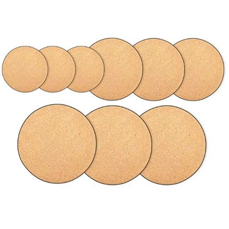 Soft Cork Coaster para plantas em vasos interiores e exteriores, almofada de jardinagem, DIY Mat, 4 em, 6 em, 8 em, 9 PCs