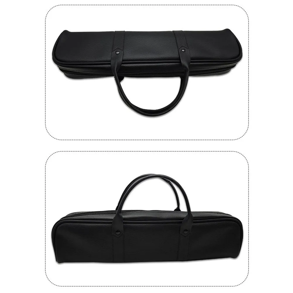 1pc 16 Hole 17 Hole Flute Bag Soft Lining 16/17 Holes Flute Case Cover PU Leather Bag Padded Leather Bag Concer Accessories