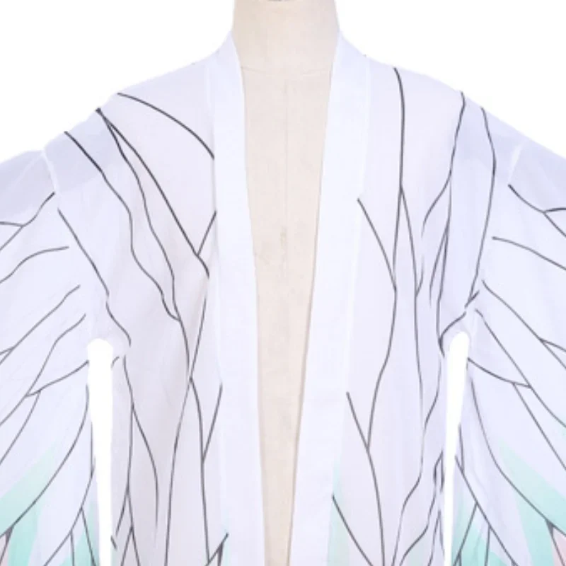 Anime Kochou Shinobu przebranie na karnawał dla kobiet stroje na Halloween kimona w stylu japońskim letni kardigan do pływania