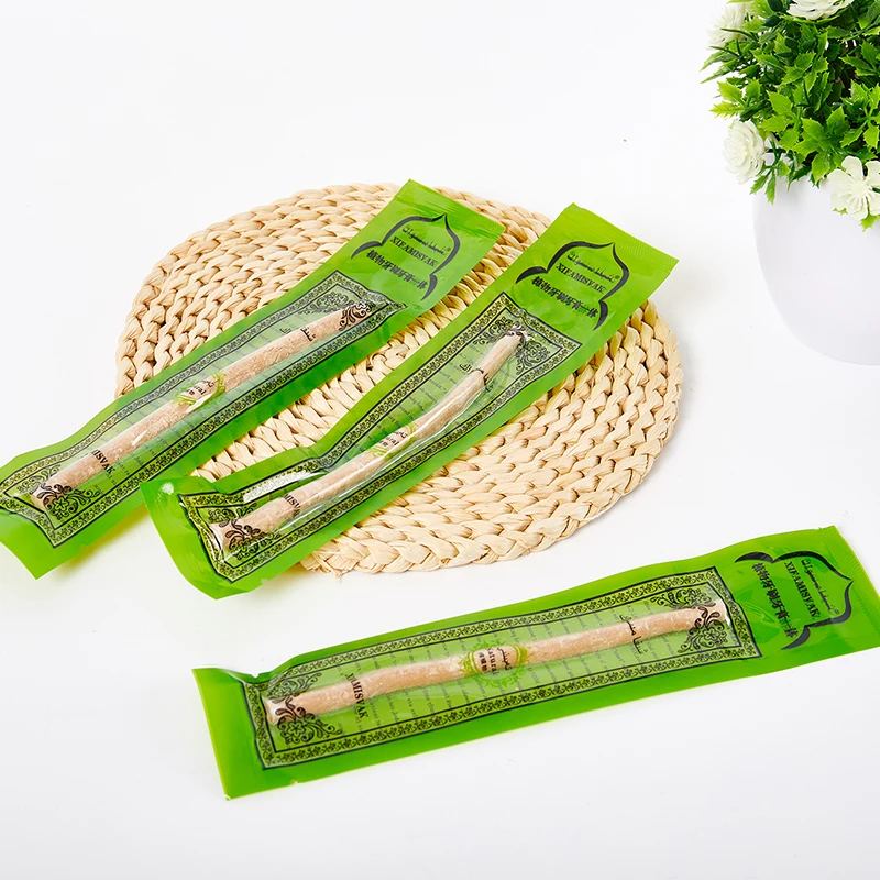 Escova de Dentes Tradicional Natural Miswak Siwak Arak, Escova Manual Macia para Viagem, para Clareamento Dental