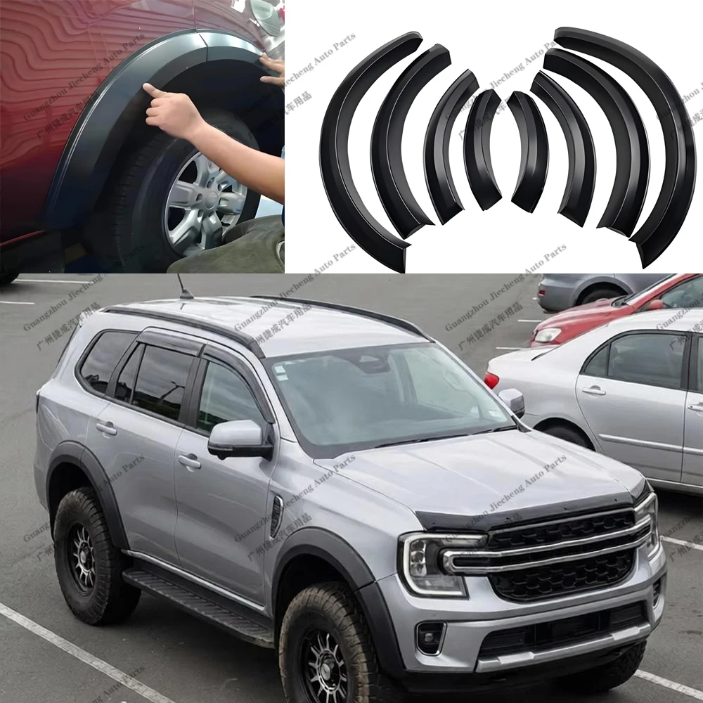 Fender Flares Wheel Arch Protector For Ford Everest 2022 2023 2024 2025 Sport Trend Titanium Wheel arch Extensions Car Mguards