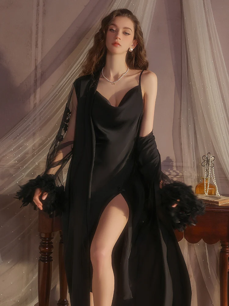 resextui-sexy-long-dress-backless-split-strap-sleepwear-women's-home-clothes-set-v-neck-soft-fabric-four-seasons-universal