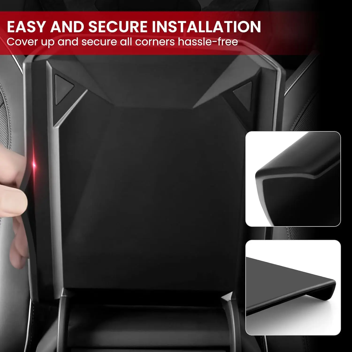 مركز وحدة التحكم مسند الذراع غطاء ل تسلا Cybertruck 2023 2024 2025 TPE مقاوم للماء مسند الذراع غطاء صندوق حامي الملحقات الداخلية