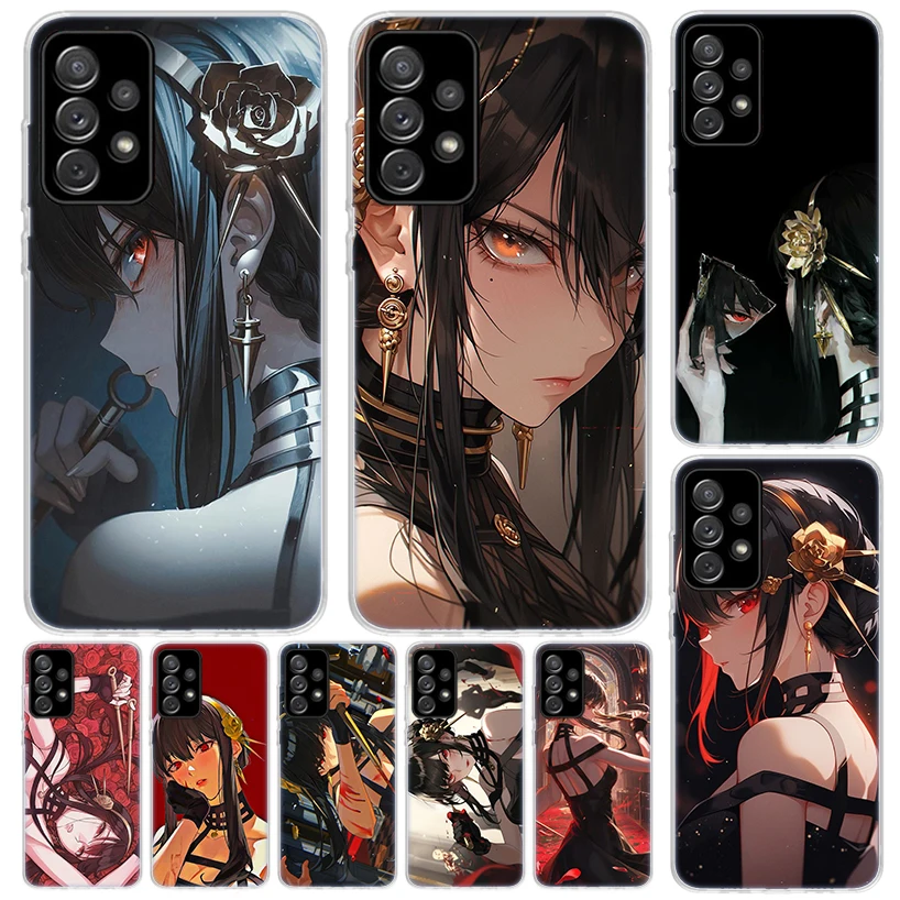 S-Spy Family Yor F-Forger Cover For Samsung Galaxy A51 A50 A71 A70 Phone Case A21S A31 A41 A10 A20E A30 A40 A01 A11 A6 A7 A8 A9