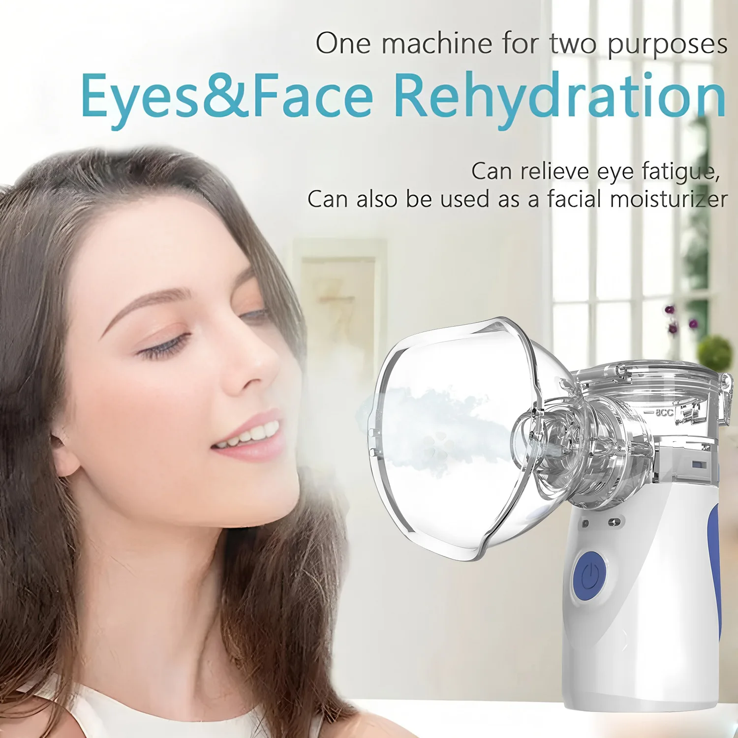جهاز بخار عين للرطوبة العميقة - مرطب رذاذ نانو يخفف من إجهاد العين وجفاف الوجه، وتخفيف سريع ويجدد العيون المتعبة بشكل طبيعي #2