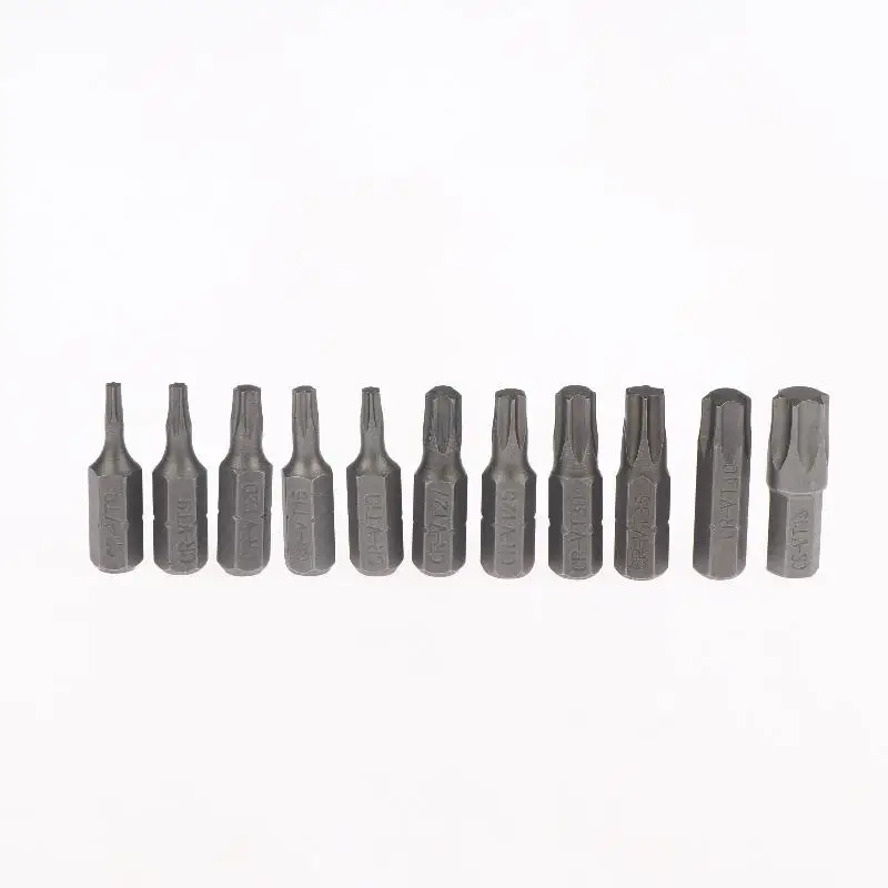 【L】5Pcs Torx Screwdriver Bit 1/4