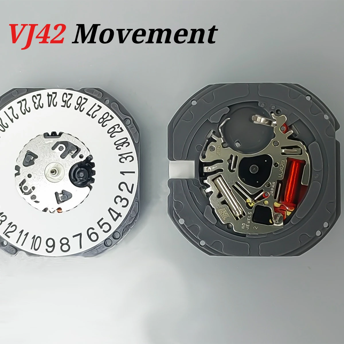 VJ42 Movement Japan New VJ42B Quartz Movement 3Hands Date At 3/6 Watch Movement Accessories