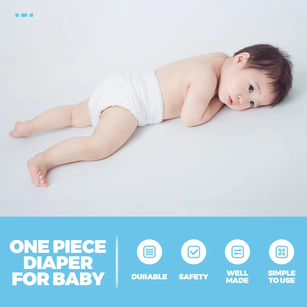 5Pcs Baby Cloth Diapers Reusable Washable Newborn Diapers No Messy Stains Perfect for Nighttime Use Newborn Cloth Diaper