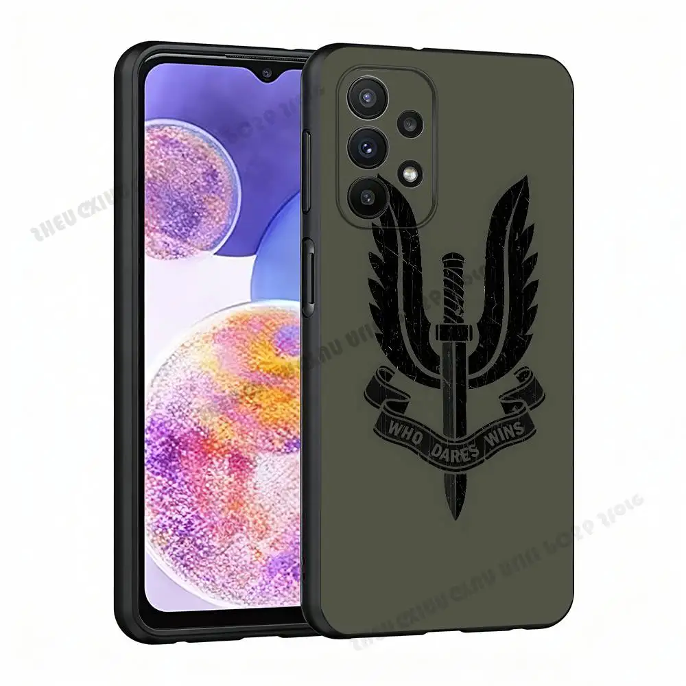 Funda de teléfono SAS WHO DARES WINS para Samsung A21 31 51 53 71 20 22 30 32 42 50 01 02 10 11 4G 5G