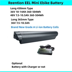 E-bike Battery 36V 7.8Ah 10Ah 11.6Ah 12.8Ah 14Ah Reention EEL Mini for Minerva Vitesse Quest 1.0 Tebco Explorer Velectrix Ebike