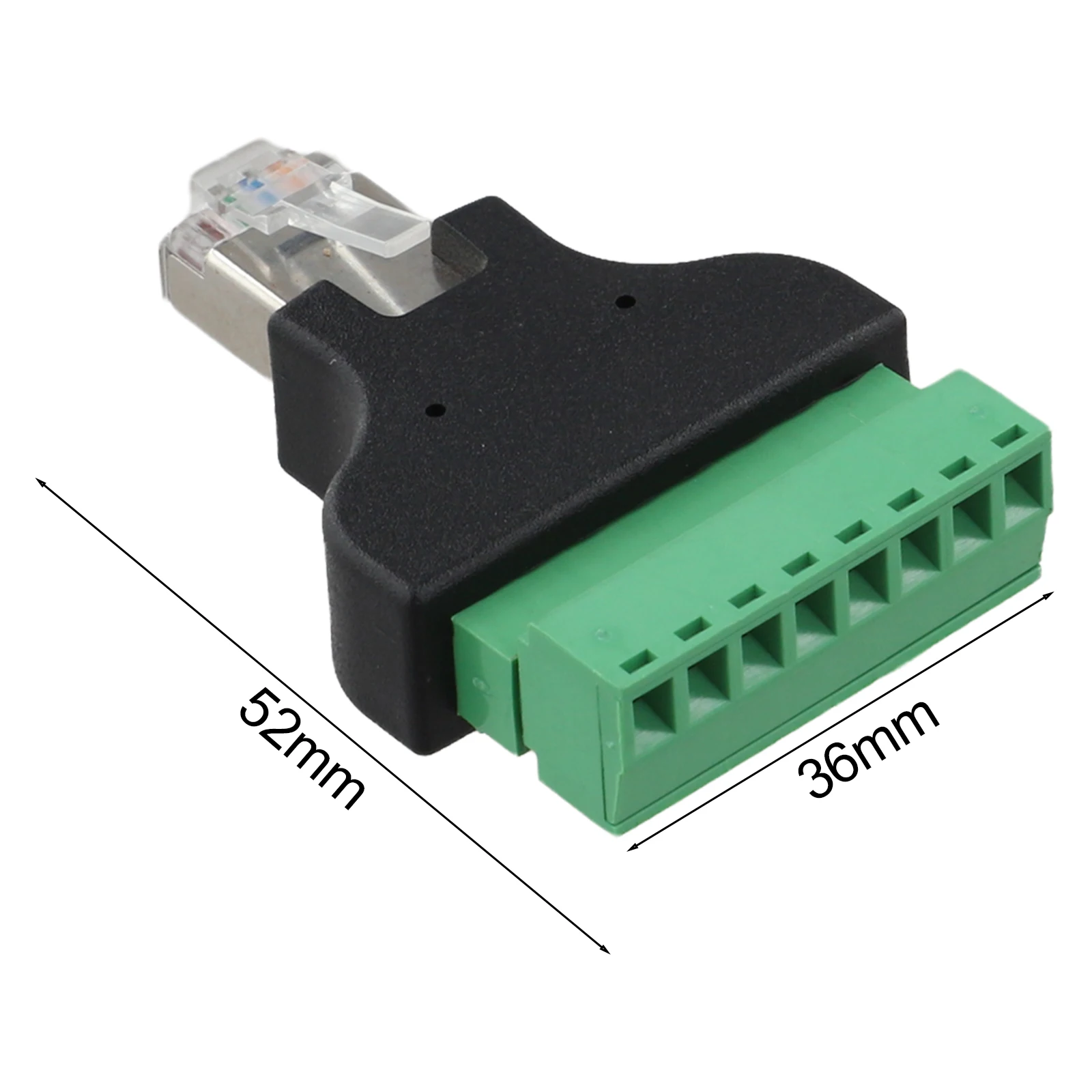 8-pin Adapter Terminal Block Connector Networking Setup Easy Installation User Convenience 8 Pin Network Connector Adapter