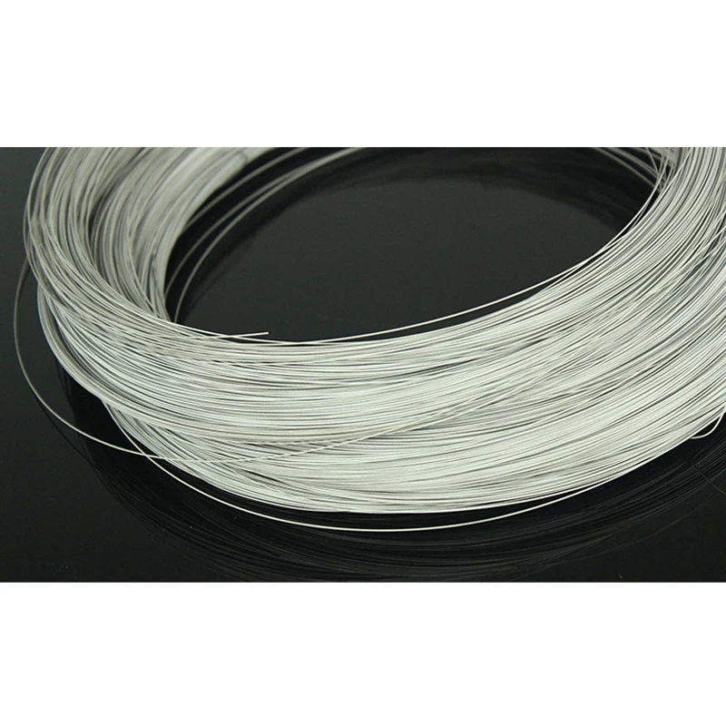 1Meter Kawat Titanium TA2 Kabel Logam Diameter 0.2/0.3/0.4/0.5/0.6/0.8/1.0/1.2/1.5/2.0/2.5/3.0/5.0/6.0Mm Kawat Solder