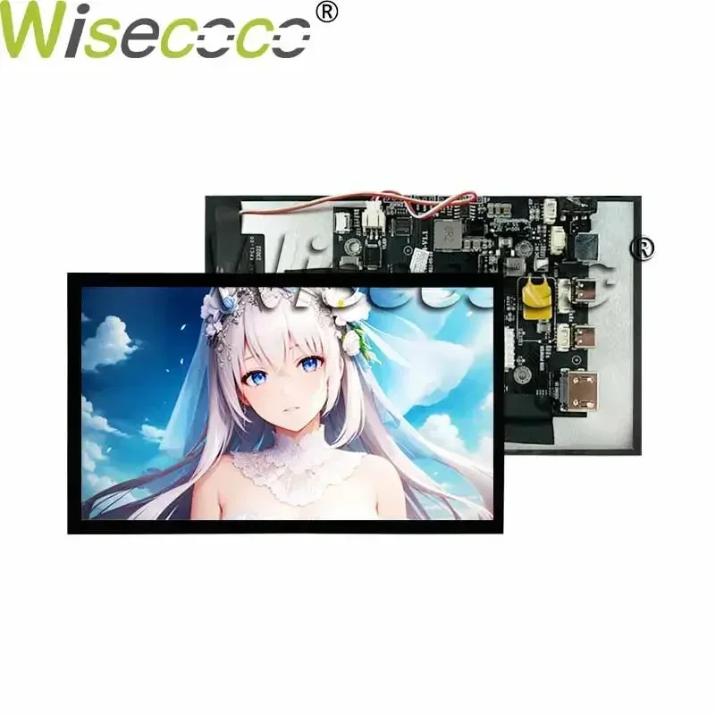 Imagem -06 - Polegada Alto Brilho Tft Lcd Display 2000 Nit Luminance Tela Fhd Ips Painel Ampla Temperatura ao ar Livre Alto-falante Placa de Driver 7