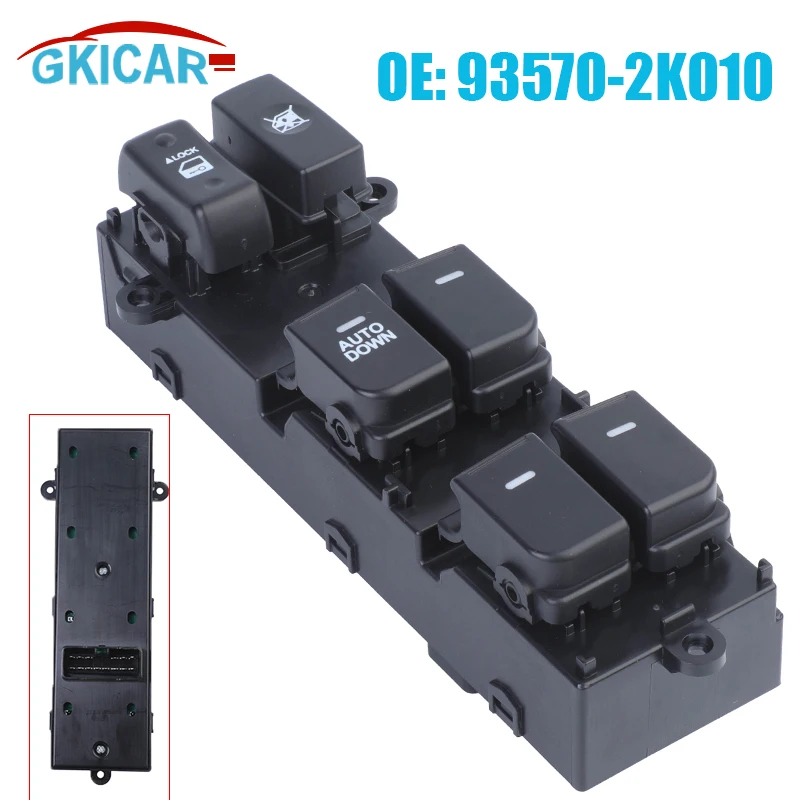 93570-2K010 935702K010 14 Pins Front Left Power Electric Master Window Switch For 2010- 2013 Kia Soul