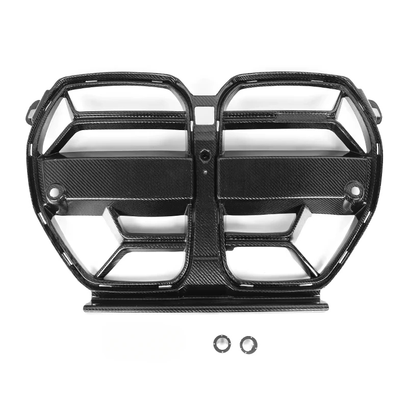 

Real Carbon Fiber CSL Style Without ACC Front Grills 2021 2022 Carbon Parts Auto Parts M3 M4 G80 G82 G83 Car Front Bumper Grills