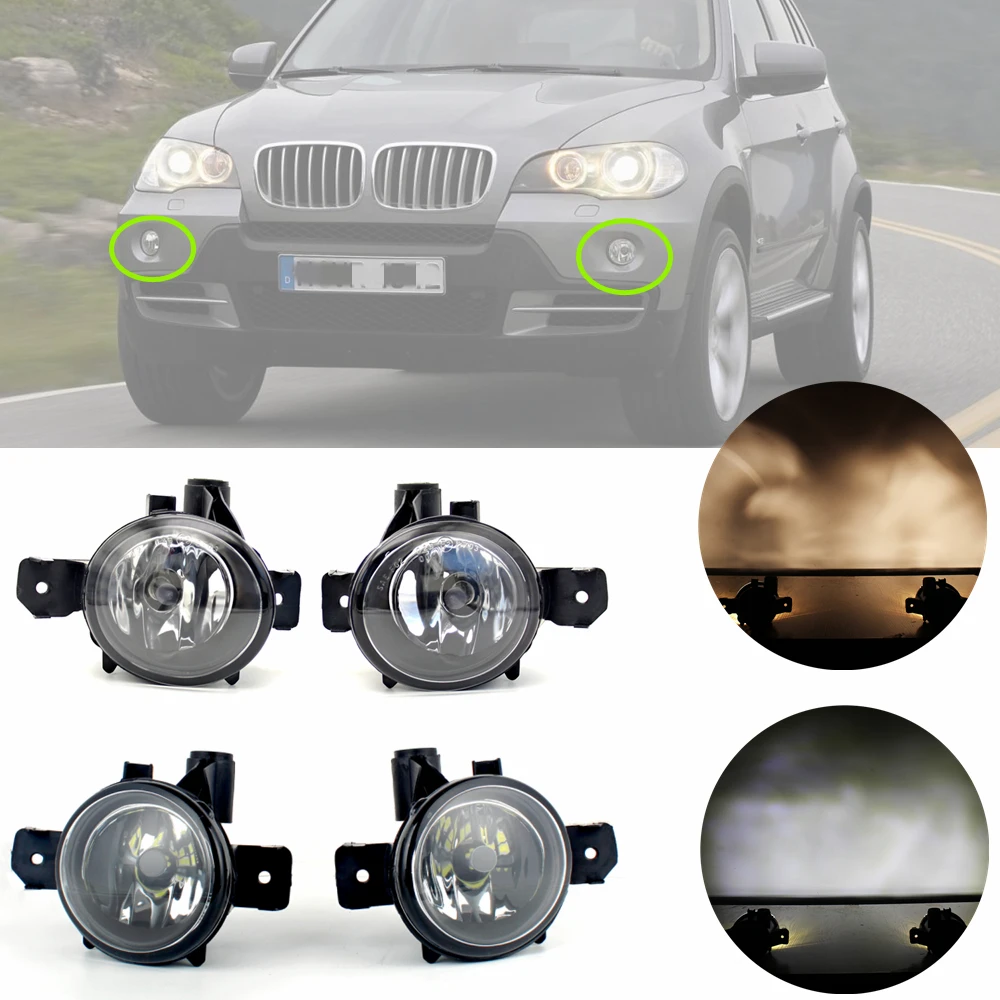 

Fog Light For BMW X5 E70 2007 2008 2009 Front Bumper Fog Light With Bulbs 63176924655 63176924656