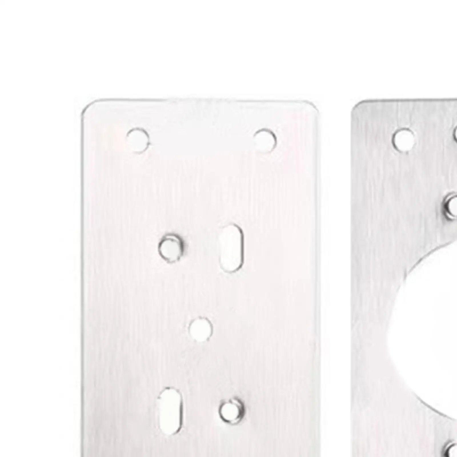 2x Cabinet Hinge Fixing Plate Bracket Part Hinge Repair Kit Plates with Holes for Living Room Bookshelf Wardrobe Shelves Window