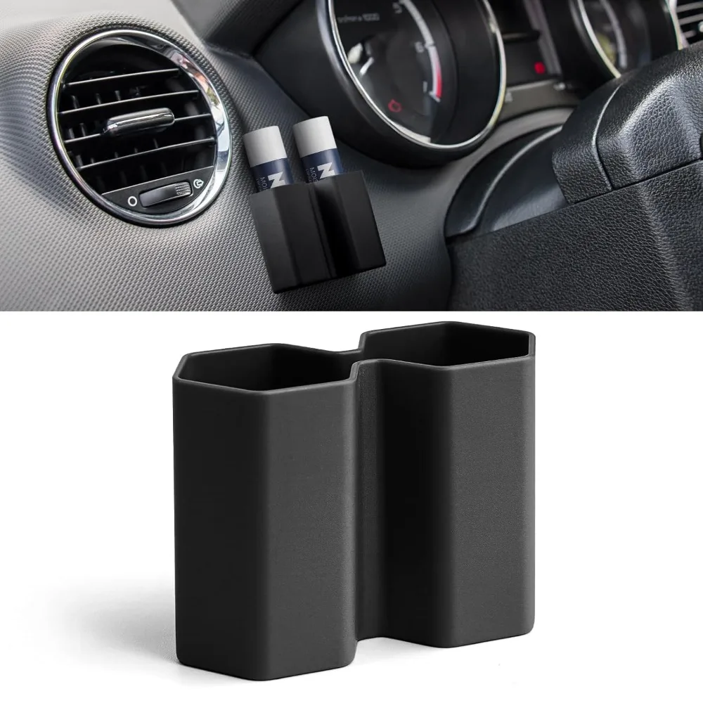 Car Lipstick Storage Stand Double Tube Lipsticks Holder Anti Loss Jewelry Storage Car Interior Accessories