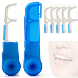 Replaceable Dental Floss Holder With 30m Tooth Floss Portable Interdental Brush Teeth Oral Cleaning Care Toothpicks Teeth Stick