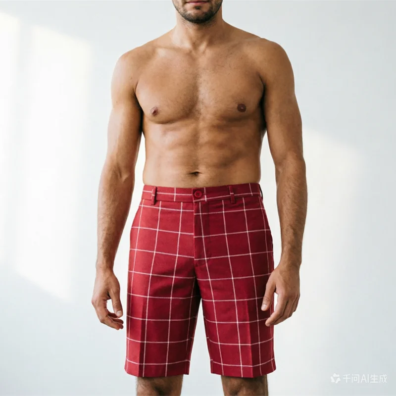 

Men's Business Casual Large Grid Suit Shorts 2026 Summer New Mens Sports Outdoor Shorts