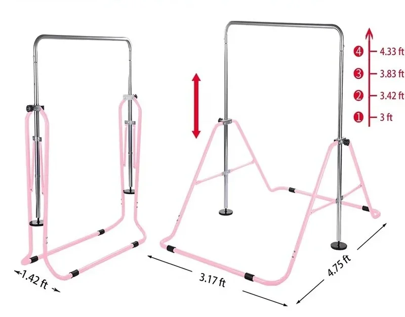 Fitness Equipment Indoor Adult Horizontal Bar Children Stretching Pull Up Single Parallel Bar Rack For Family Home Exercise