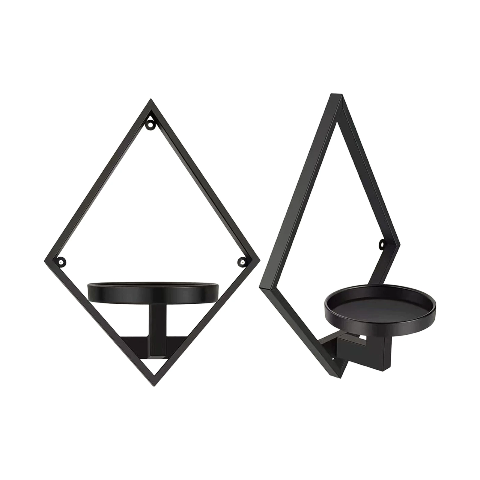 Wall Mounted Flower Pot Rack Indoor Outdoor Plant Display Shelf Wall Decor Holder