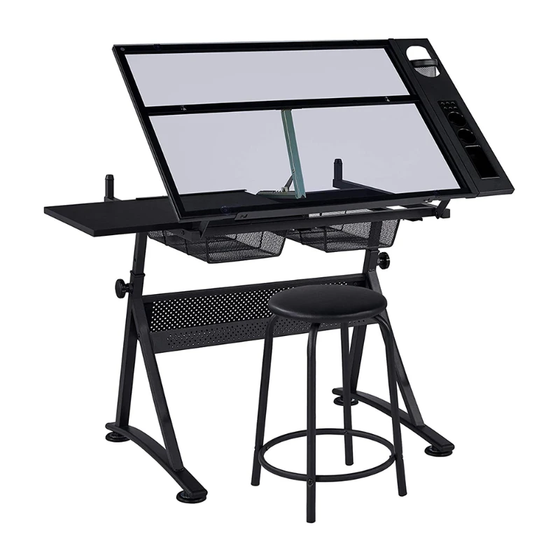 

Hot Sale Multifunctional Art Craft Artists Station Unique Adjustable Drawing Desk A1 Drafting Table