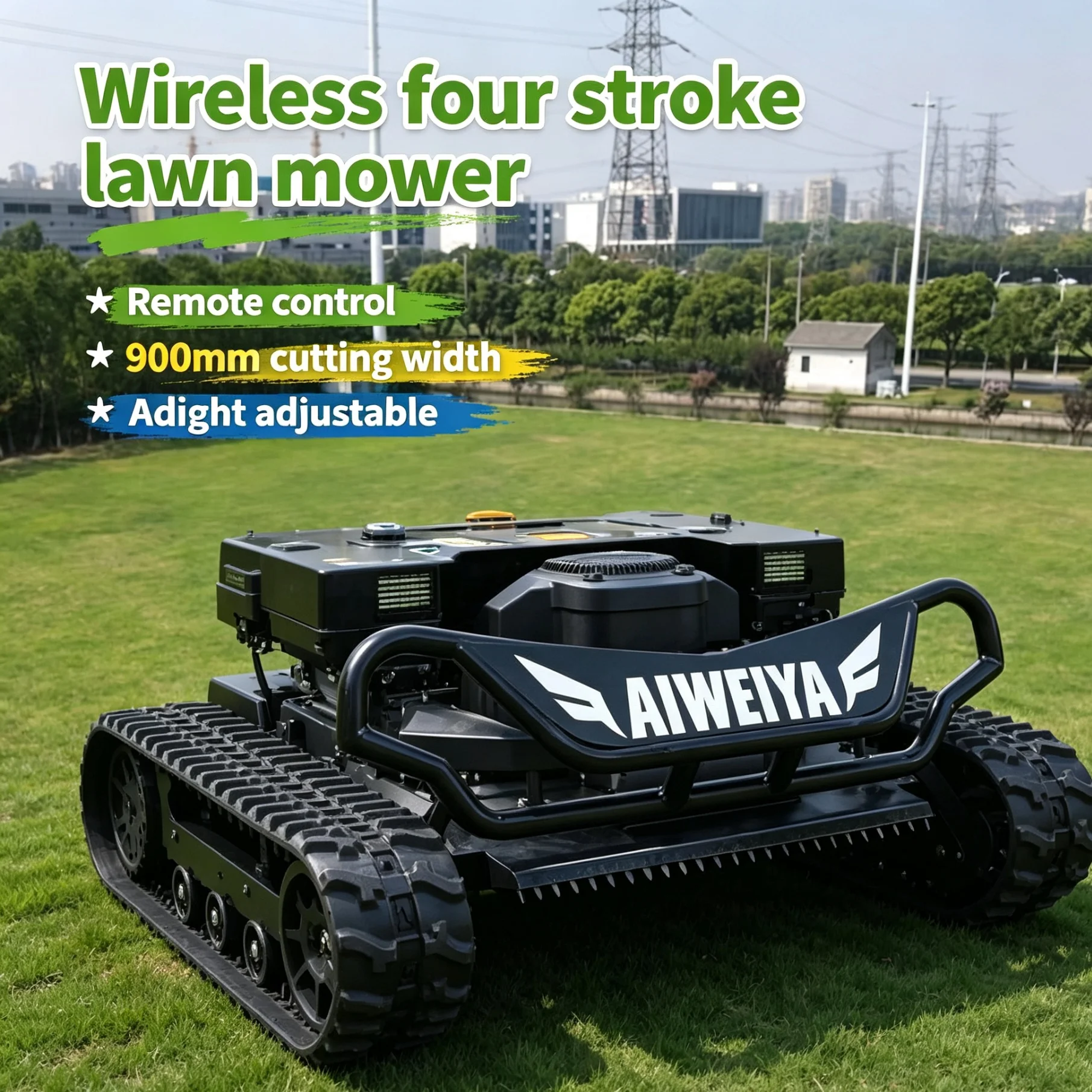Customized battery-powered lawn mower upgrades into lawn mower robot smart, matched snow shovel upgrades multi-scene usage value