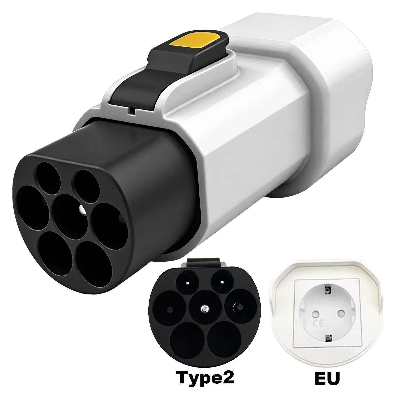 Typ-2-Stecker auf Schuko-Entladeadapter, IEC62196-2-Standard-Ladestation, Entladekonverter, geeignet für Elektroroller