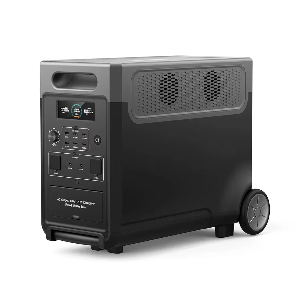 

Литиевая портативная электростанция емкостью 3840 Втч AC180 10 мс переключатель портативные аккумуляторные генераторы для кемпинга