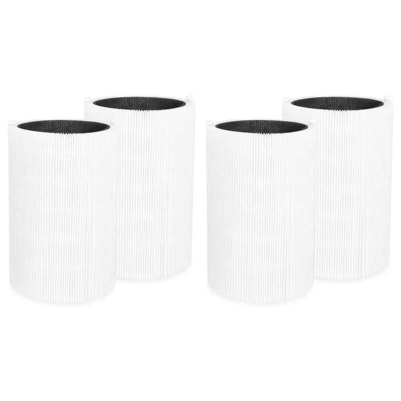 4 Packs Of Blue Pure 411 Replacement Filters For Blueair Blue Pure 411, 411+ & MINI Air Purifiers