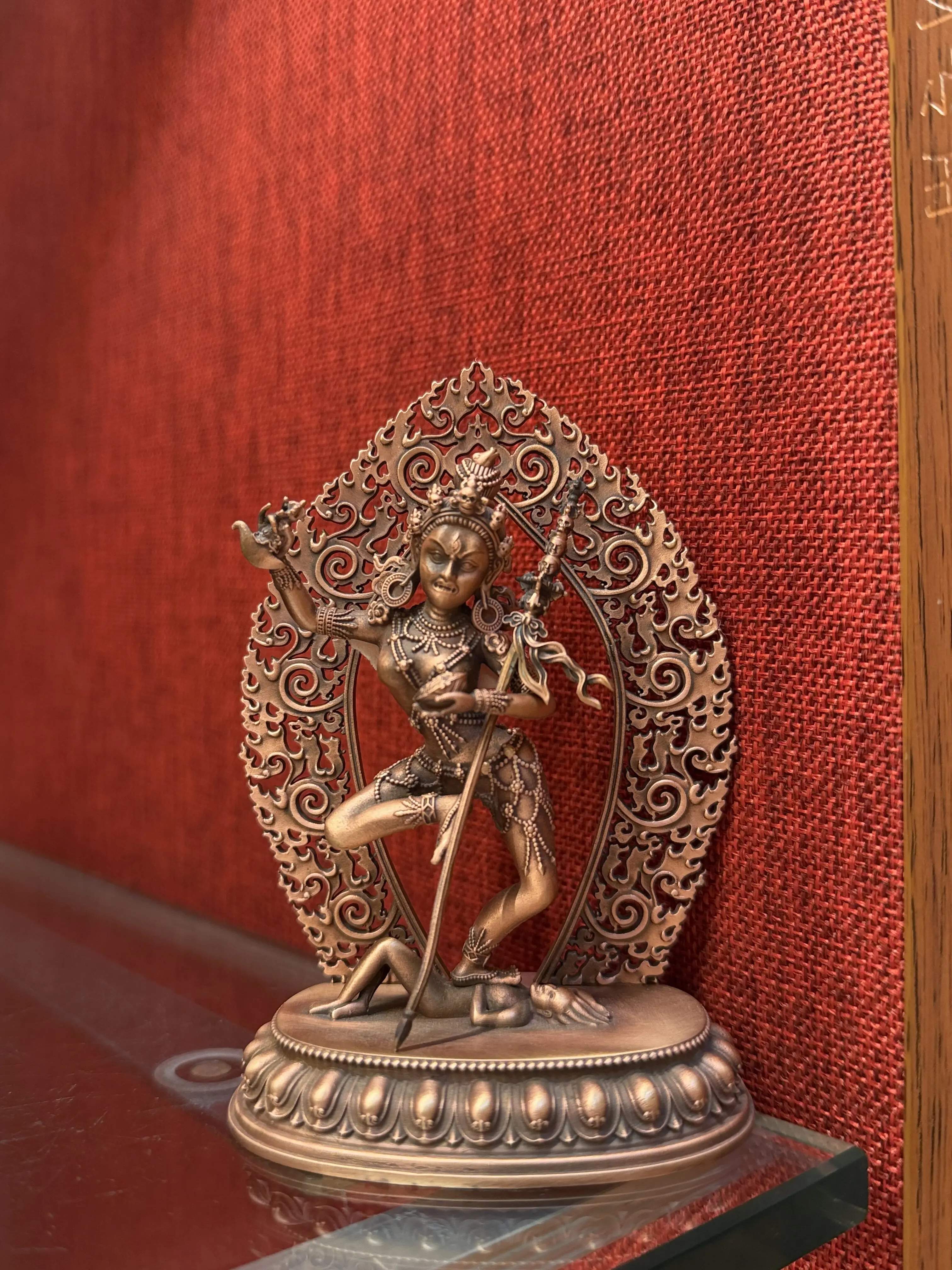 Vajra Haimu pure copper Buddha statue height 10 cm boutique Buddha statue