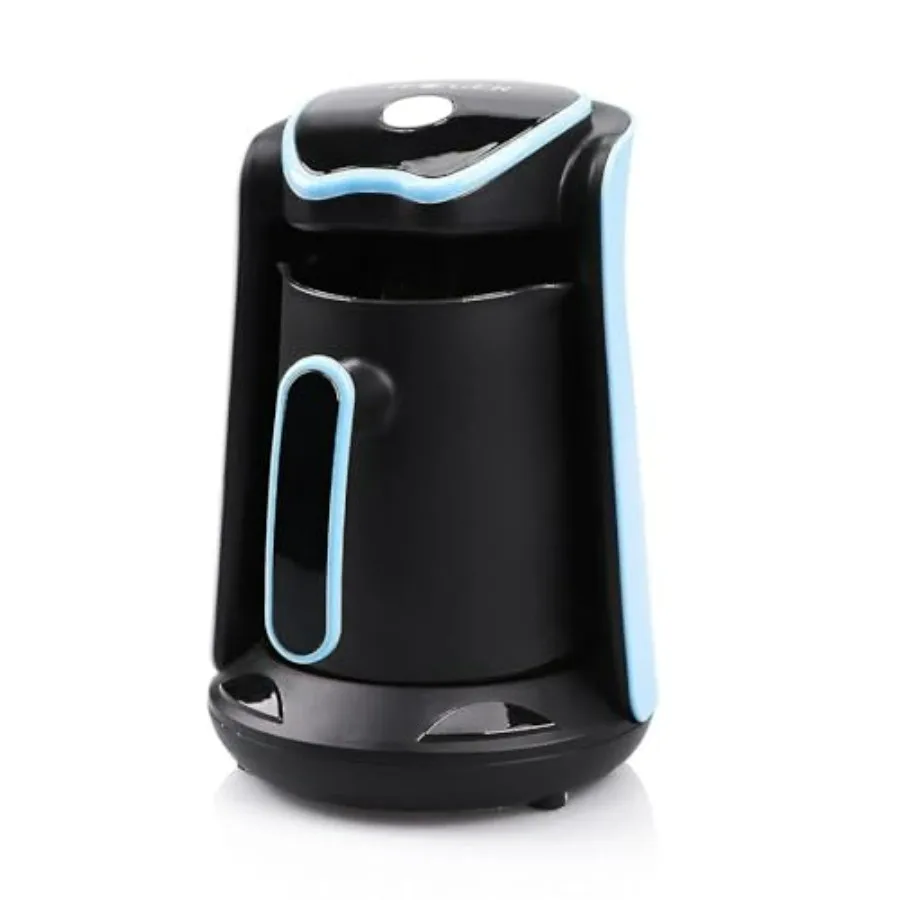 

Electric Turkish Arabic Greek Coffee Pot Maker 110V US Plug 1-4 Cups Brewing Ccity 100 BPA-free with Cook Sense Technology Anti