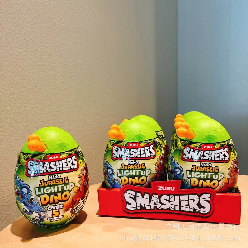 

Zuru Smashers Mini Jurassic Light Up Dino Surprise Egg Archaeological Collectible Toy Model For Dino Lovers Collectors Boys Toys