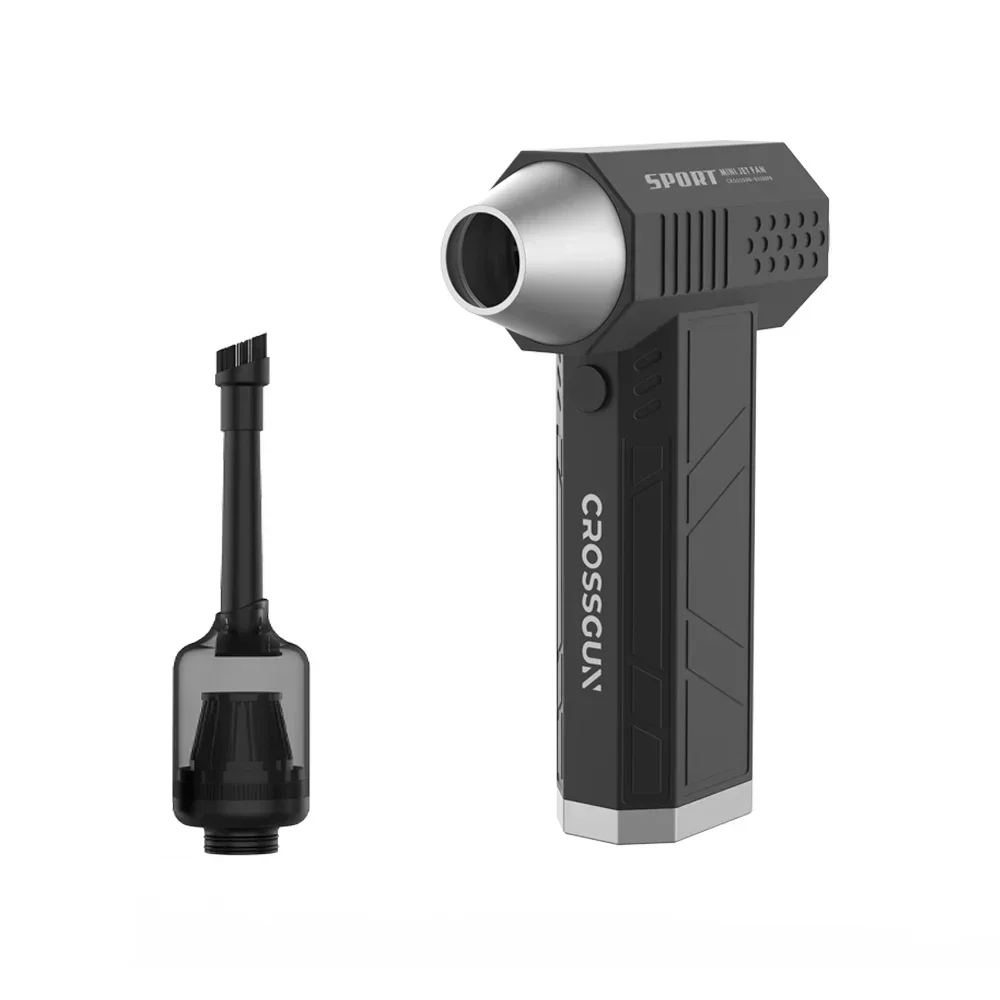 

Crossgun 120000RPM Powerful Mini Jet Turbo Fan Dryer Compressed Metal Portable Cordless Computer Keyboard Cleaner for Car dry