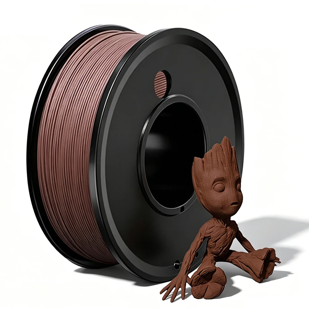 wood pla Filament 250g 500g 1Kg 3D Printer Filament Teak Wood,Ebony wood,Red wood,Sandal Wood1.75mm for 3D Printing Material PLA
