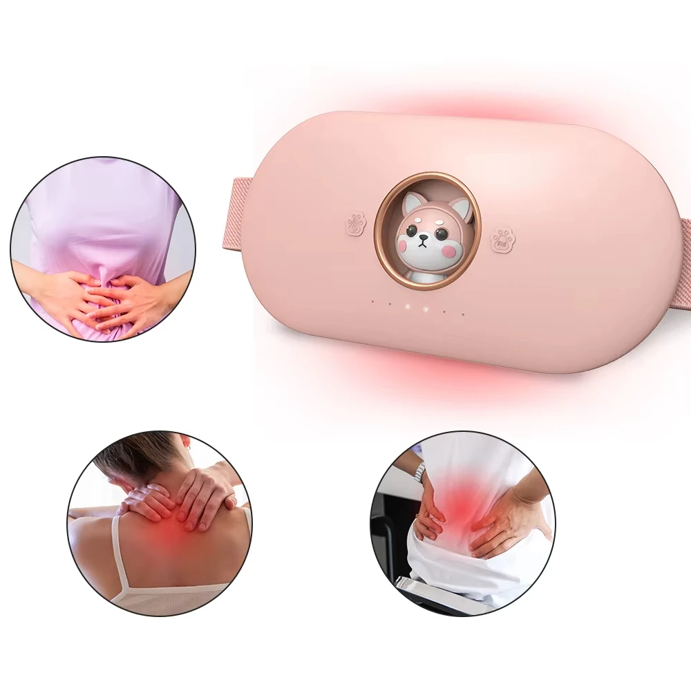 USB plug Pain relief Warm Belt Abdominal Massager period cramp heater and massager with 3 Heat Levels