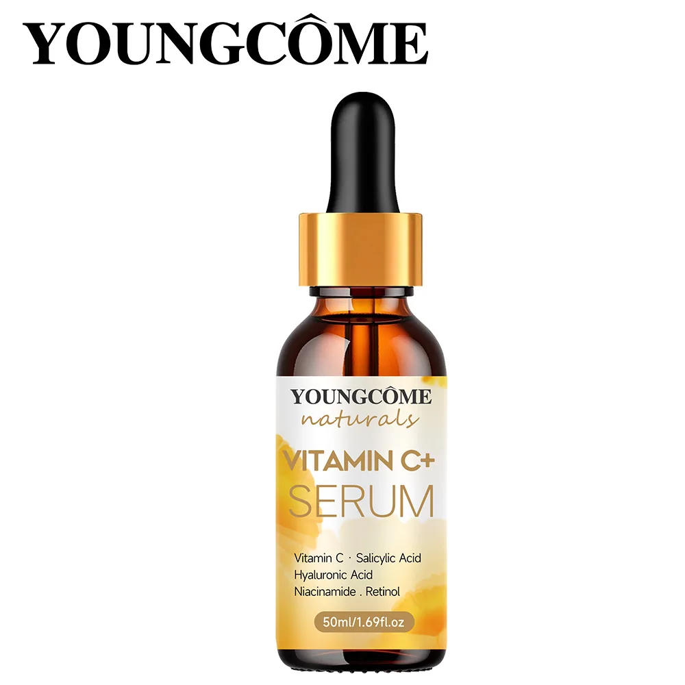 YOUNGCOME vitamina C esencia para el rostro reparación hidratante esencia antienvejecimiento cuidado de la piel Facial contiene ácido hialurónico mancha oscura