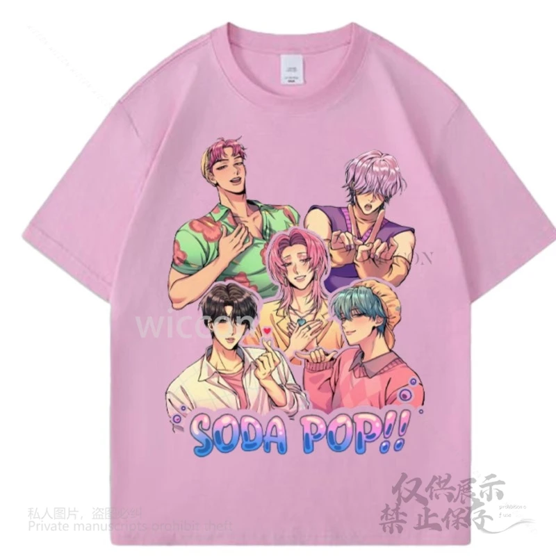 [Cos C COS] تي شيرت أنيمي Kpop شيطان الصيادين ساجا بويز زوي ميرا رومي بيبي جينو التأثيري تي شيرت عتيق ملابس الشارع الشهير جرافيك غير رسمي